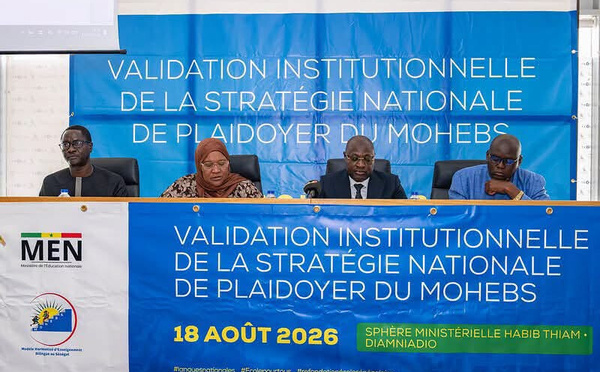 Éducation : Le Sénégal valide la stratégie nationale de plaidoyer pour l'institutionnalisation du modèle bilingue (MOHEBS)
