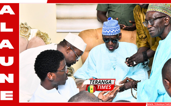 Tivaouane : Ousmane Sonko en visite chez le Khalife général des Tidianes pour prôner la paix et la concorde