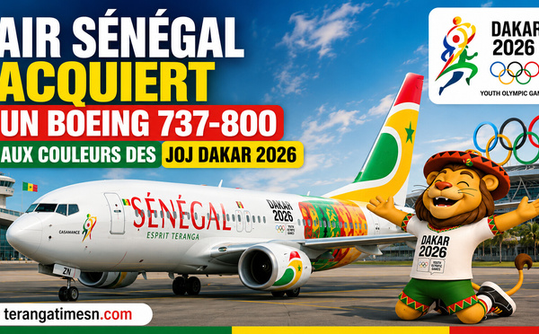 Souveraineté aérienne: Air Sénégal acquiert un Boeing 737-800 aux couleurs des JOJ Dakar 2026