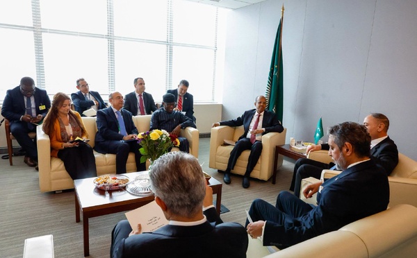 Diplomatie continentale et multilatéralisme : Le Président de la Commission de l'UA échange avec le ministre libyen des Affaires étrangères à New York