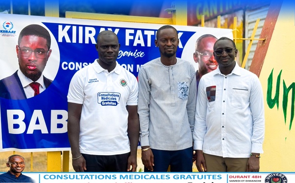 FATICK | SOLIDARITÉ SANITAIRE: Babacar Faye permet à 1 521 personnes de bénéficier de consultations gratuites