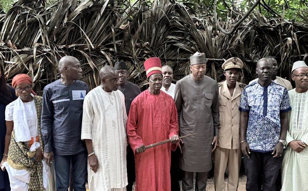 Patrimoine culturel, royautés traditionnelles et gouvernance territoriale : Alpha Thiam reçu par les Rois d'Oussouye en Casamance