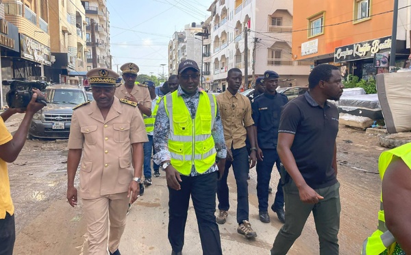 Inondations à Dakar: Le ministre Cheikh Tidiane Dièye inspecte 4 zones critiques