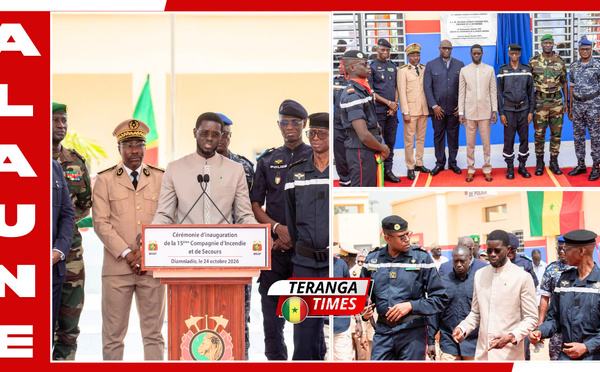 JOJ Dakar 2026: Bassirou Diomaye Faye inaugure la caserne des sapeurs-pompiers de Diamniadio