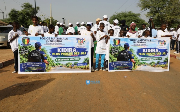 JOJ Dakar 2026 : La Police de Kidira mobilise 500 marcheurs à la frontière malienne