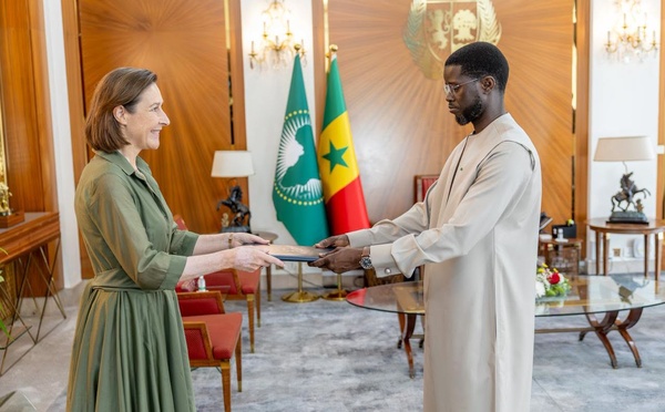 Sénégal-UE: Aude Maio-Coliche présente ses lettres de créance au Président Bassirou Diomaye Faye