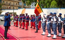 Gendarmerie nationale : les contingents SENFPU 1-18 et 2-18 de la MONUSCO reçoivent le drapeau national