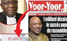 Plainte pour diffamation : le comité de libération de farba ngom attaque le journal yoor-yoor