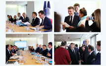 Historic dialogue between President Macron and Israeli &amp; Palestinian civil society leaders on the occasion of the recognition of the State of Palestine in NY