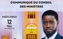 Conseil des Ministres du mercredi 12 novembre 2025
