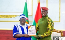 Audience du président du faso: Remise du rapport 2024 de la cour des comptes à Ibrahim Traoré