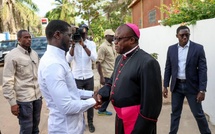 Veille de Noël: Bassirou Diomaye Faye en visite de courtoisie à l’archevêque de Ziguinchor