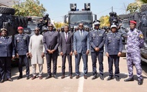 Ousmane Sonko en visite à la Direction générale de la Police nationale