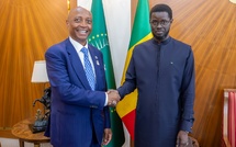 Audience au Palais : Bassirou Diomaye Diakhar Faye échange avec Patrice Motsepe sur la situation du football africain