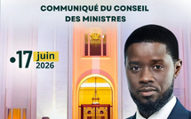 Communiqué du Conseil des Ministres du mercredi 17 juin 2026
