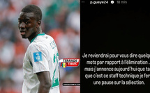 Pape Gueye : « Tant que ce staff technique sera là, je ferai une pause avec les Lions »