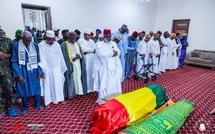 Dernier adieu à Hadja Andrée Touré : le Président Mamadi Doumbouya lui rend un ultime hommage à la Mosquée Fayçal