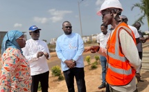Diamniadio: Le Délégué général Bara Diouf s'assure de l'avancement des grands chantiers du Pôle urbain