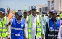 Infrastructures urbaines : Le maire Abass Fall inspecte les chantiers de Dakar sous les ovations des populations