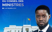 En intégralité Communiqué du conseil des ministres de ce jeudi 16 juillet 2026