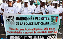JOJ Dakar 2026 : La Police nationale rassemble plus de 1 000 participants lors d'une grande randonnée pédestre dans la capitale