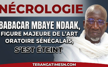 Nécrologie: Décès de Babacar Mbaye Ndaak, figure emblématique de l'art oratoire et des conteurs du Sénégal