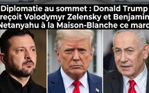 Diplomatie au sommet: Donald Trump reçoit ce mardi Volodymyr Zelensky et Benjamin Netanyahu à la Maison-Blanche