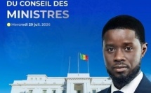 COMMUNIQUE du conseil des ministres du mercredi 29 juillet 2026