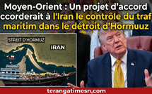 Détroit d’Ormuz : un projet d’accord pourrait donner à l’Iran un contrôle sur les navires entrant dans le Golfe
