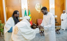 Présidence de la République: Le chef de l'État Bassirou Diomaye Faye reçoit le Khalife général de Darou Salam Chérif