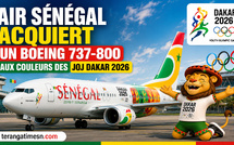 Souveraineté aérienne: Air Sénégal acquiert un Boeing 737-800 aux couleurs des JOJ Dakar 2026