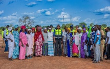 PROMOREN : la directrice générale de l’OLAC visite les travaux de mobilisation des ressources en eau du Nianija Bolong