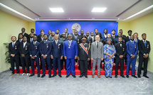 Distinction honorifique : Le Président Félix Tshisekedi décore les Léopards de la RDC admis au grade de Chevalier dans l'Ordre National du Léopard