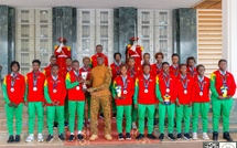 Burkina Faso : Ibrahim Traoré reçoit les Étalons U15 filles, vice-championnes d’Afrique scolaire