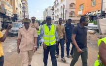 Inondations à Dakar: Le ministre Cheikh Tidiane Dièye inspecte 4 zones critiques