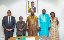 New Deal Technologique : Samba Diouf reçoit les dirigeants d'Axian et Stellarix