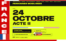 Mouvement social: Un appel à un « Acte II » lancé pour le samedi 24 octobre 2026 en France